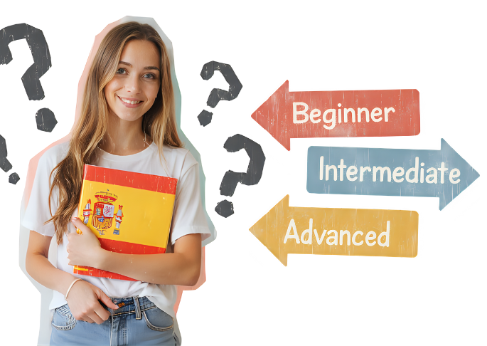 A Spanish learner which is unsure about the level she has